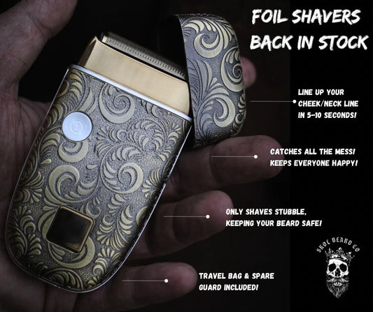 Foil Shaver + Beard Trimmer Duo (Bonus Premium Beard Oil x3)