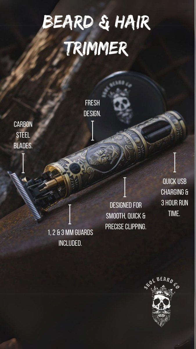 Foil Shaver + Beard Trimmer Duo (Bonus Premium Beard Oil x3)