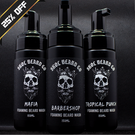 Skol's Beard Shampoo - 3x 150mL TRIO Pack (Massive Fragrance Range)