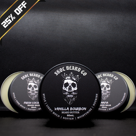 Skol Beard Balm or Butter 3x60mL TRIO (Customize Your Fragrances)