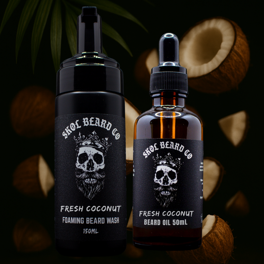 Skol's 'Fresh Coconut' Beard Care -  Sweet, Tropical Coconut Water *Energizing & Natural