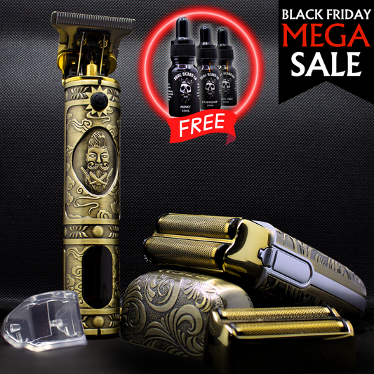 Foil Shaver + Trimmer (Bonus FREE Beard Oil x3)