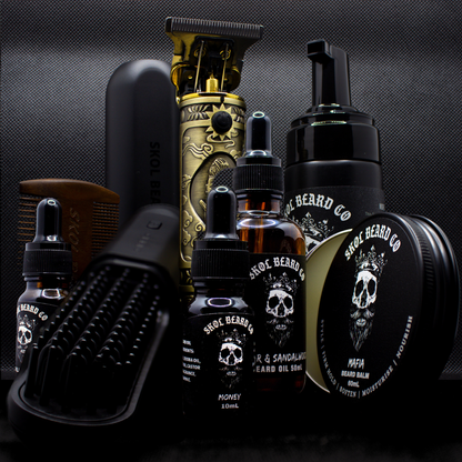 Complete Beard Grooming Kit (Wireless Beard Straightener & Trimmer)