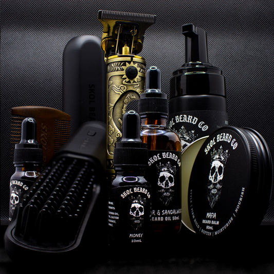 Complete Beard Grooming Kit (Wireless Beard Straightener & Trimmer)