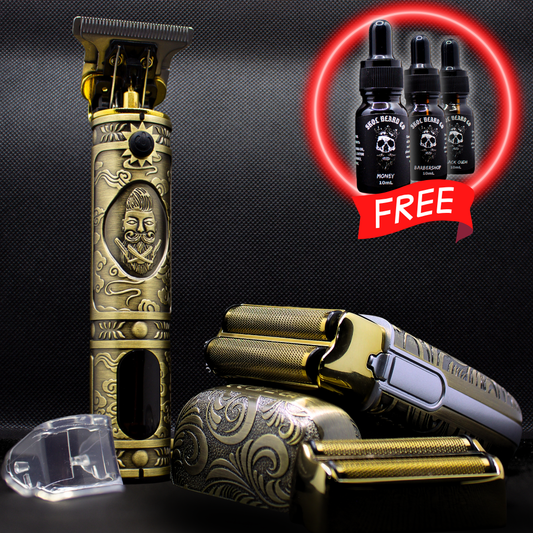 Foil Shaver + Trimmer (Bonus FREE Beard Oil x3)