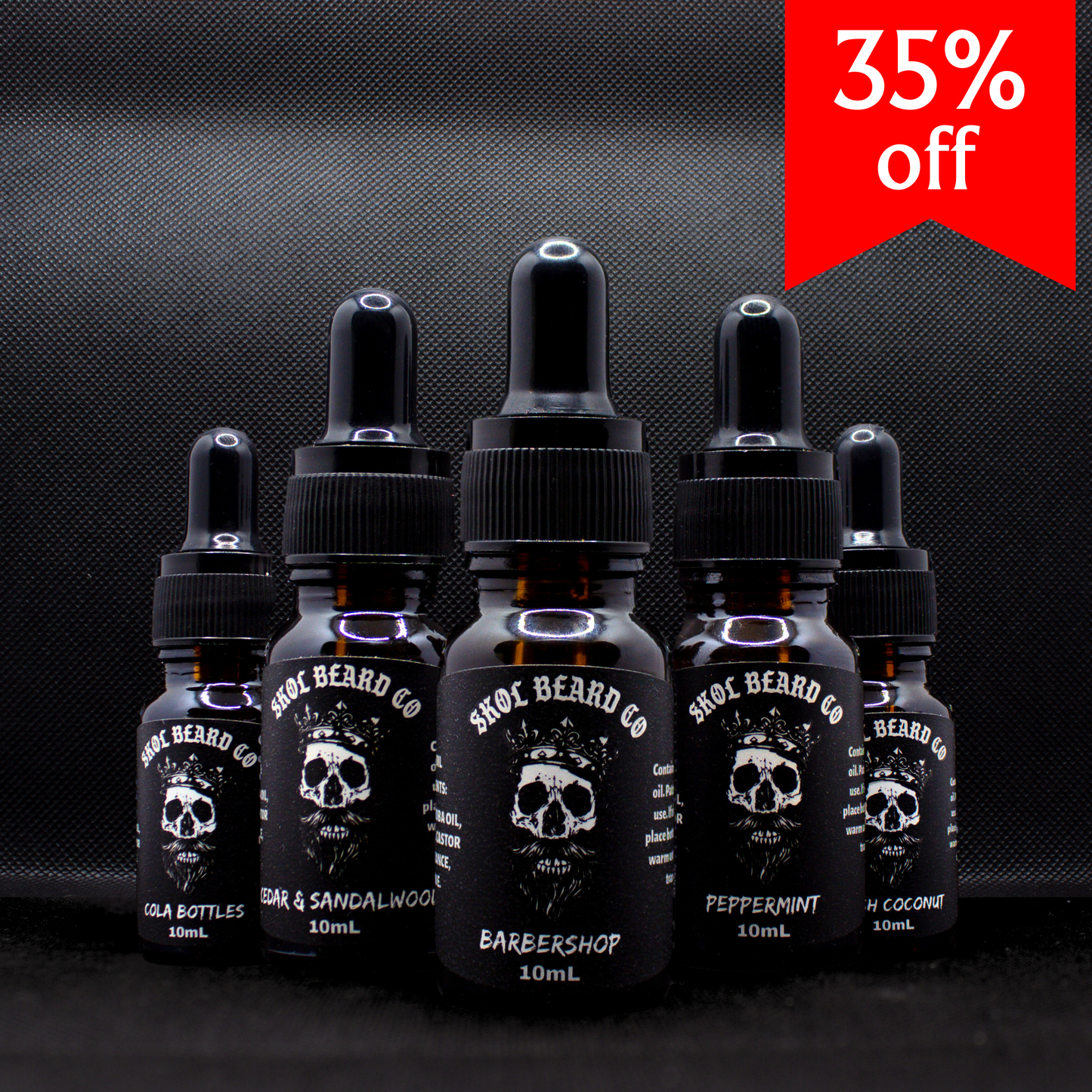 Premium Beard Oil 5x10mL (Customize Your Fragrances)