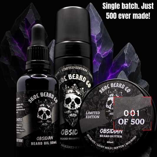 Limited Edition 'OBSIDIAN' Beard Kit *Single batch, just 500 made*