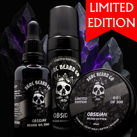 Limited Edition 'OBSIDIAN' Beard Kit *Single batch, just 500 made*