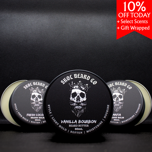 Skol Beard Balm or Butter 3x60mL TRIO (Customize Your Fragrances)