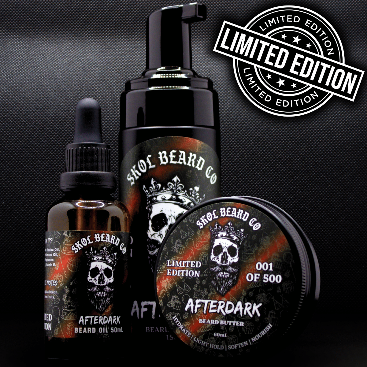 'Afterdark' Limited Edition Beard Kit - Only 500 Ever Made