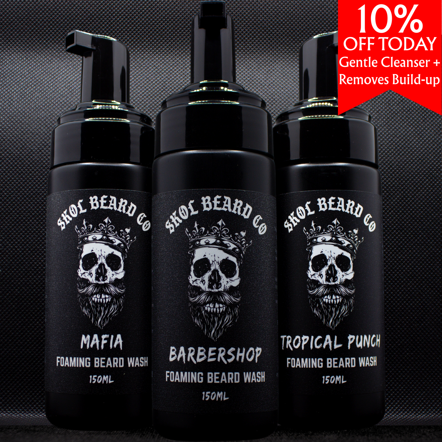 Skol's Beard Shampoo - 3x 150mL TRIO Pack (Massive Fragrance Range)