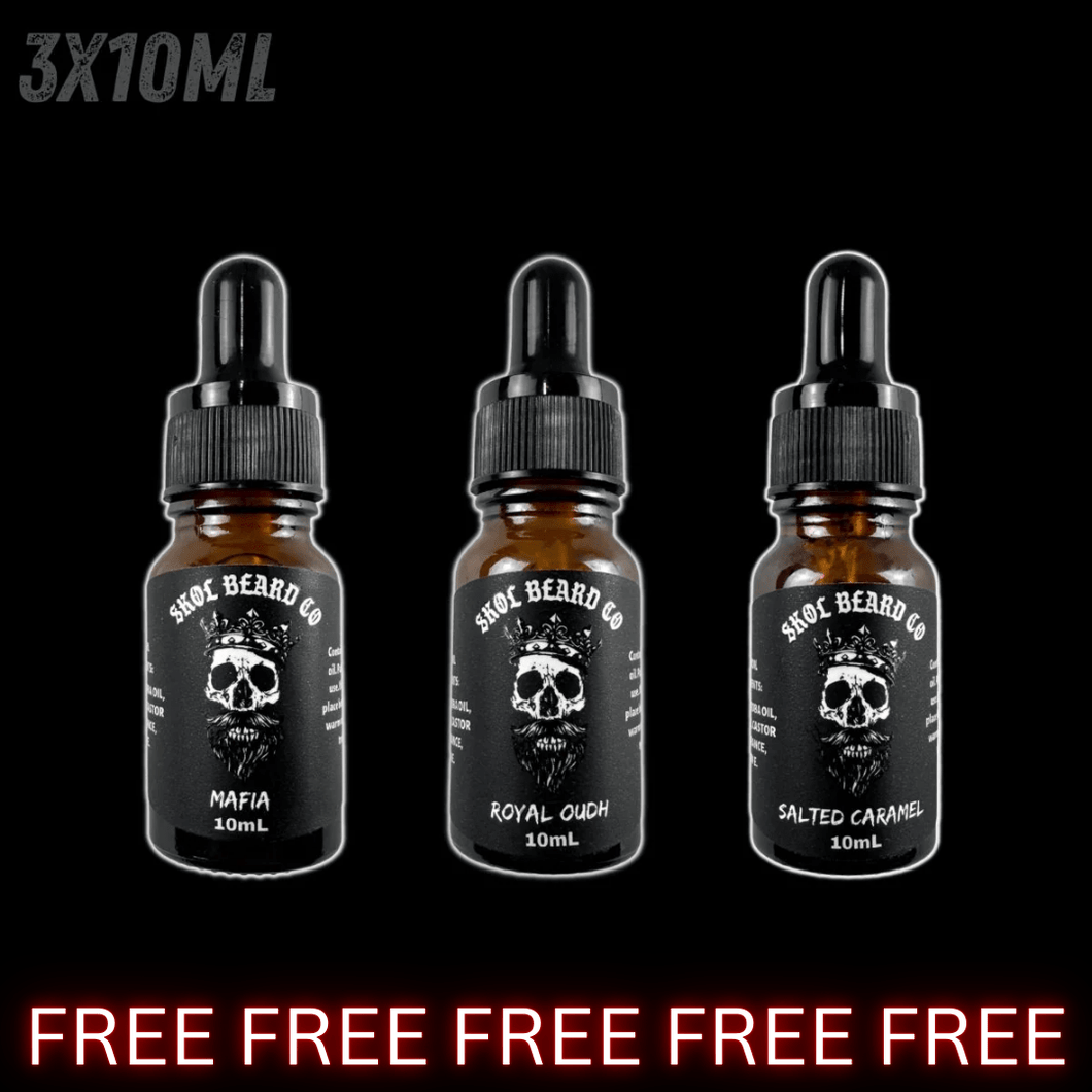 Free Sample - Just Pay Shipping - 3x10mL Premium Beard Oil - 48 HOURS ONLY🔥(Pick Your Fragrances!)