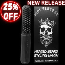 Load image into Gallery viewer, Heated Beard Styling Brush 2.0 (Wireless + Rechargeable)
