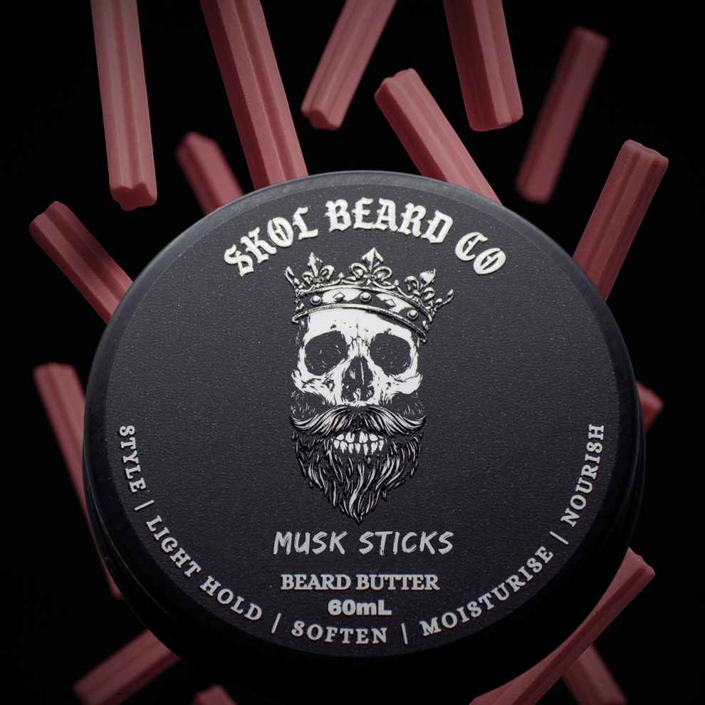Skol's 'Musk Sticks' Beard Care - Pink Musk, Soft Vanilla, Cotton Cand ...