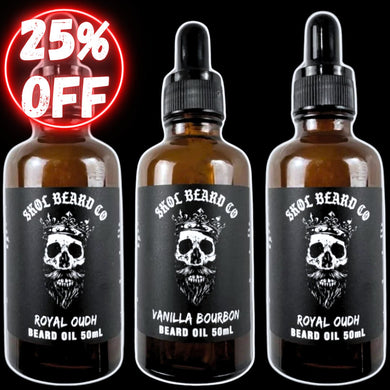 Premium Beard Oil Trio 3x50mL (choose from 23 fragrances)