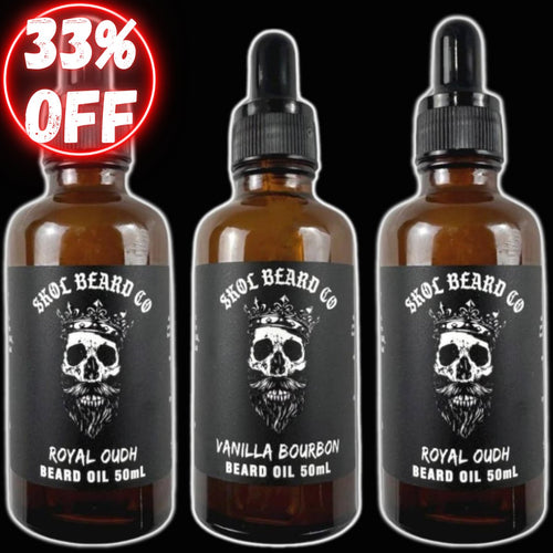 Premium Beard Oil Trio 3x50mL (choose from 23 fragrances)