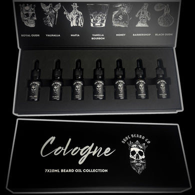 The 'COLOGNE Collection' 7x10mL Premium Beard Oil (LIMITED STOCK)