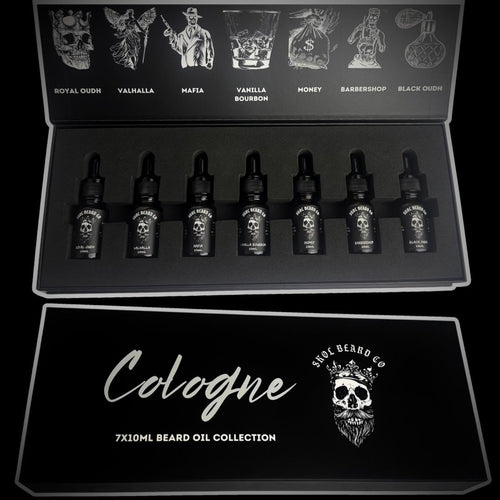 The 'COLOGNE Collection' 7x10mL Premium Beard Oil (LIMITED STOCK)