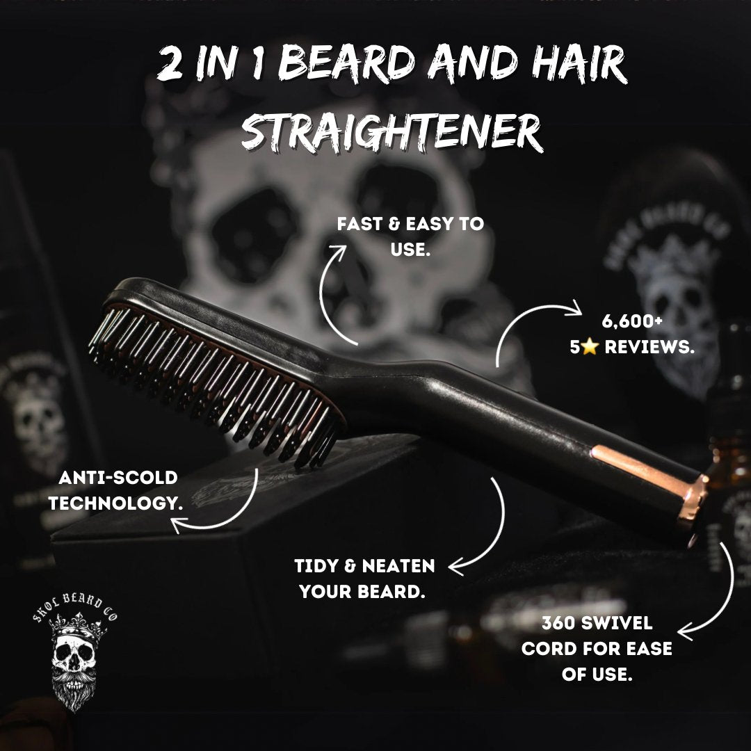 Can i use a hair straightener on my beard best sale